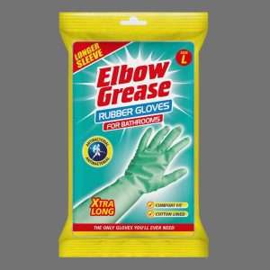 Elbow Grease Large Green Extra long Rubber Gloves