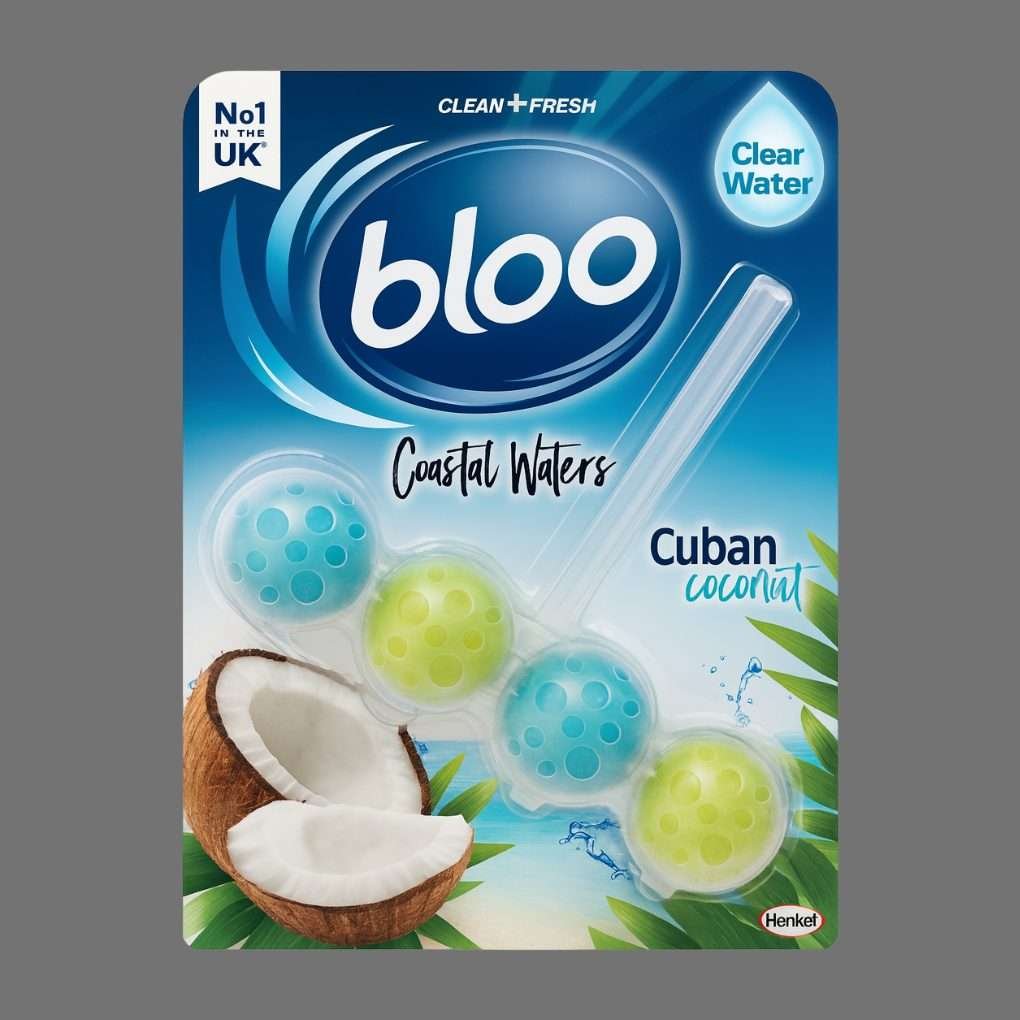 Bloo Cuban Coconut Coastal Waters Rim Block 50g Bloo Cuban Coconut Coastal Waters Rim Block 50g