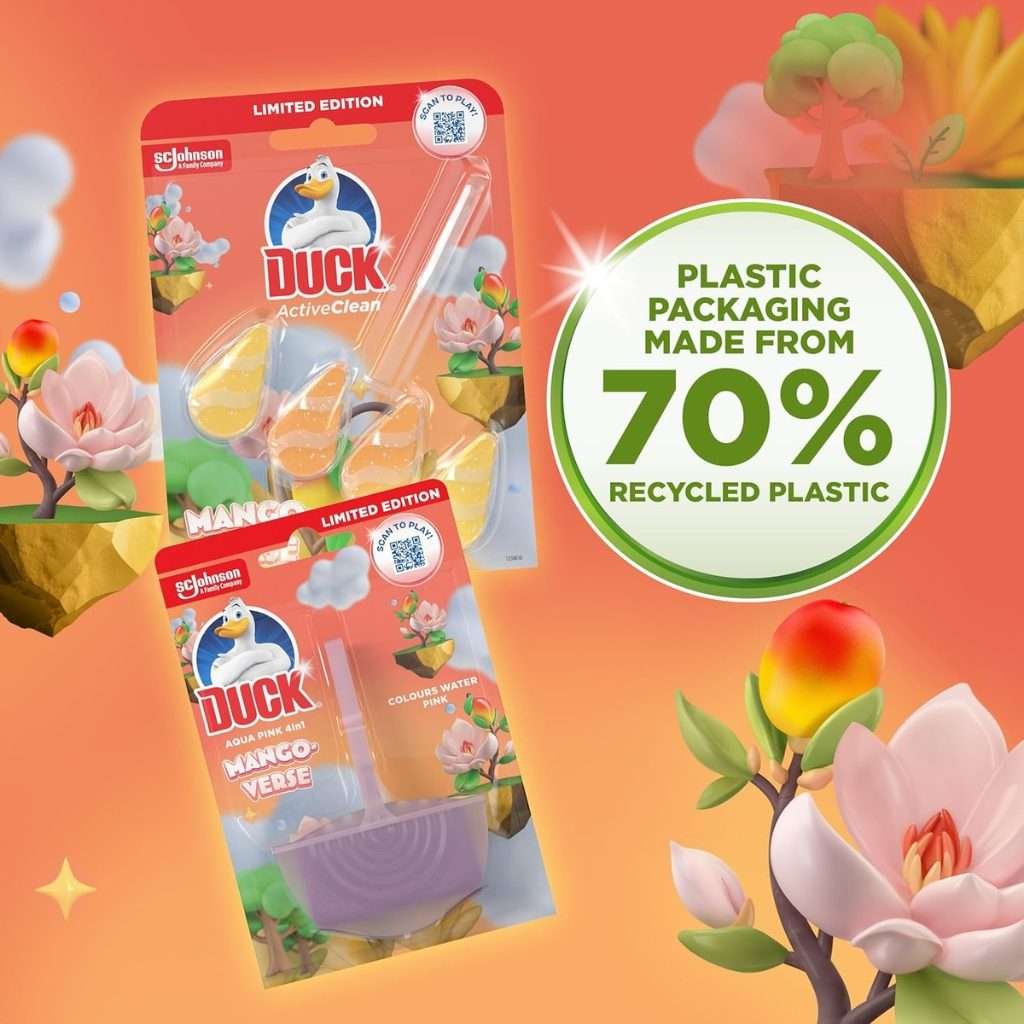 Duck Mango Verse Toilet Rim Block Cleaner 36g Duck Mango Verse Toilet Rim Block Cleaner 36g