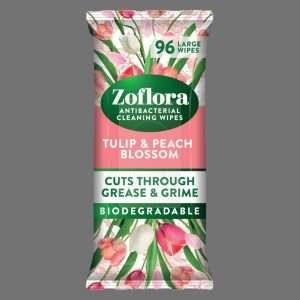 Zoflora Tulip & Peach Blossom Cleaning Wipes 96pk
