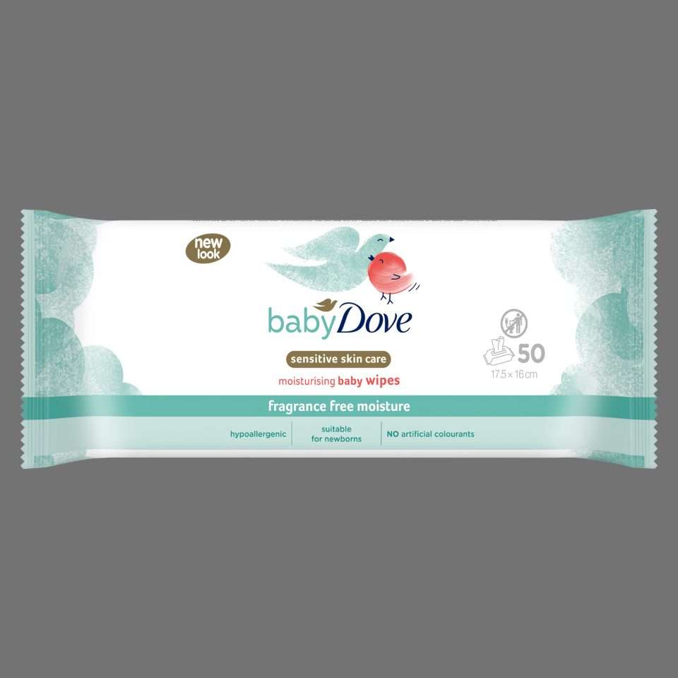 Baby Dove Sensitive Moisture Fragrance-Free Wipes 50pk
