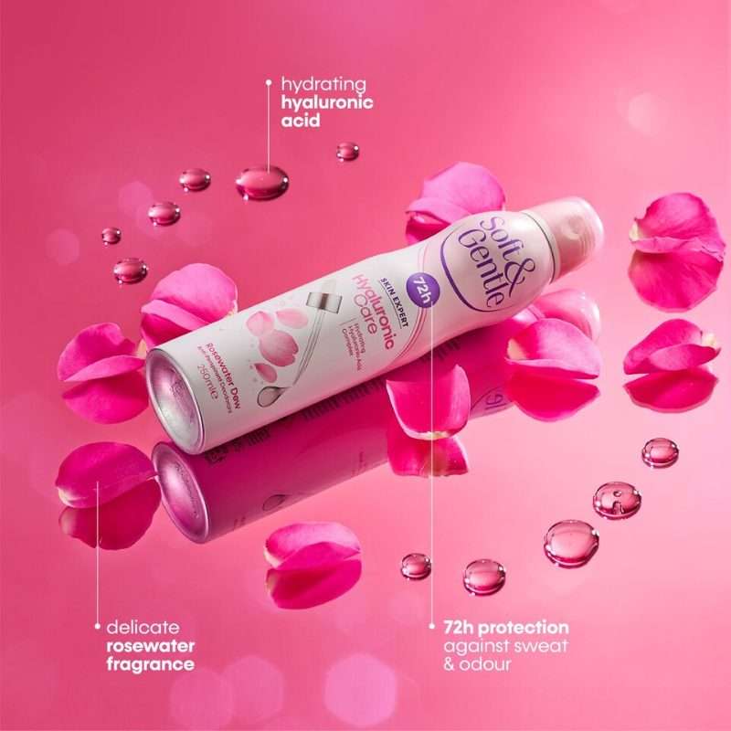 Soft & Gentle Rose Water Hyaluronic Care Anti-Perspirant Spray 250ml