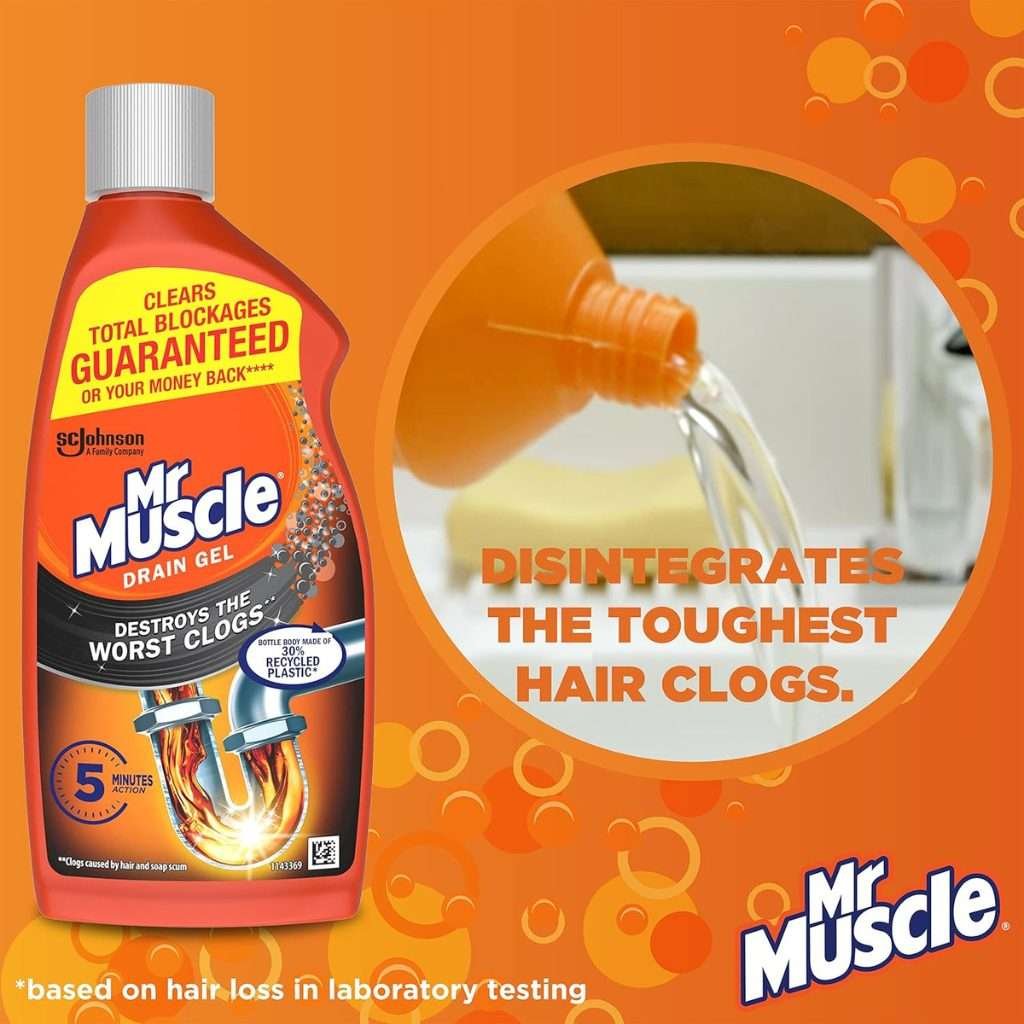 Mr Muscle Gel Drain & Sink Unblocker 500ml