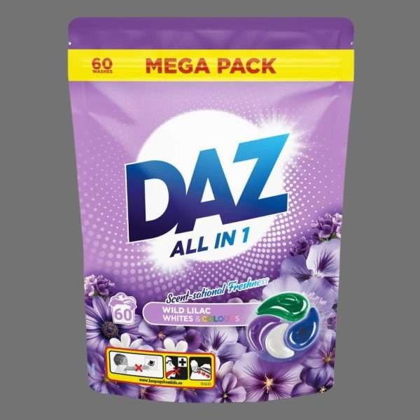 All Daaz Daz All in 1 Pods Wild Lilac Whites & Colours 60 Washes – Henry & Hunter
