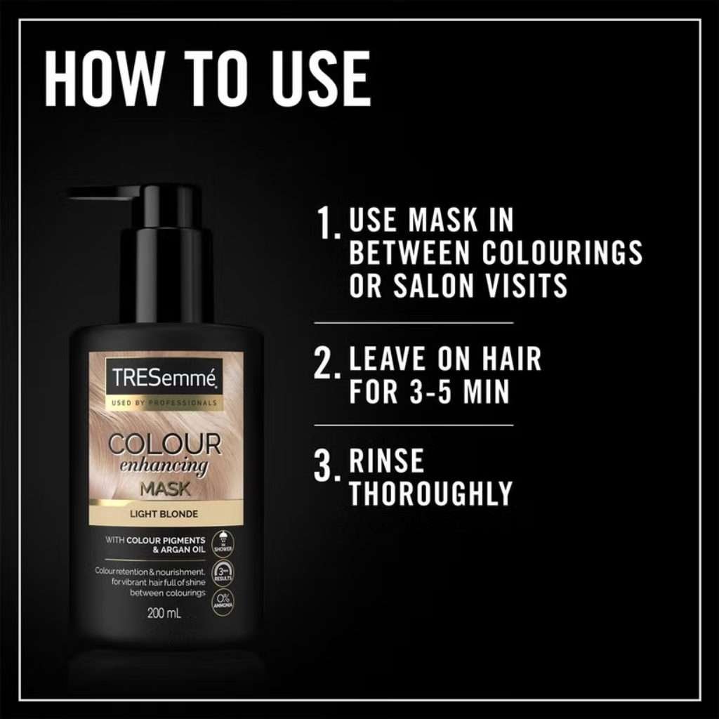 TRESemmé Colour Enhancing Hair Mask Light Blonde 200ml TRESemmé Colour Enhancing Hair Mask Light Blonde 200ml