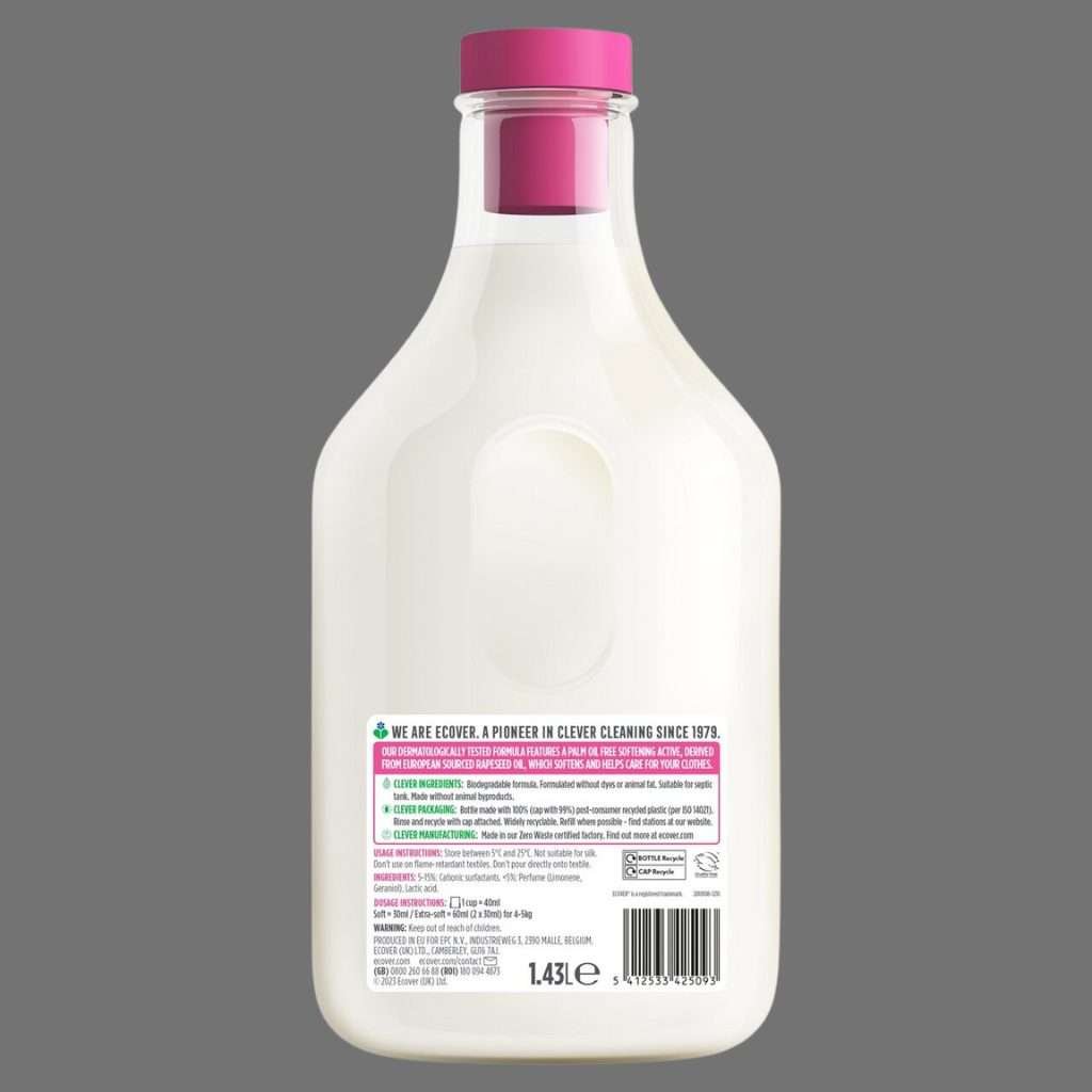 Ecover Apple Blossom & Almond Fabric Conditioner 47 Washes 1.43L
