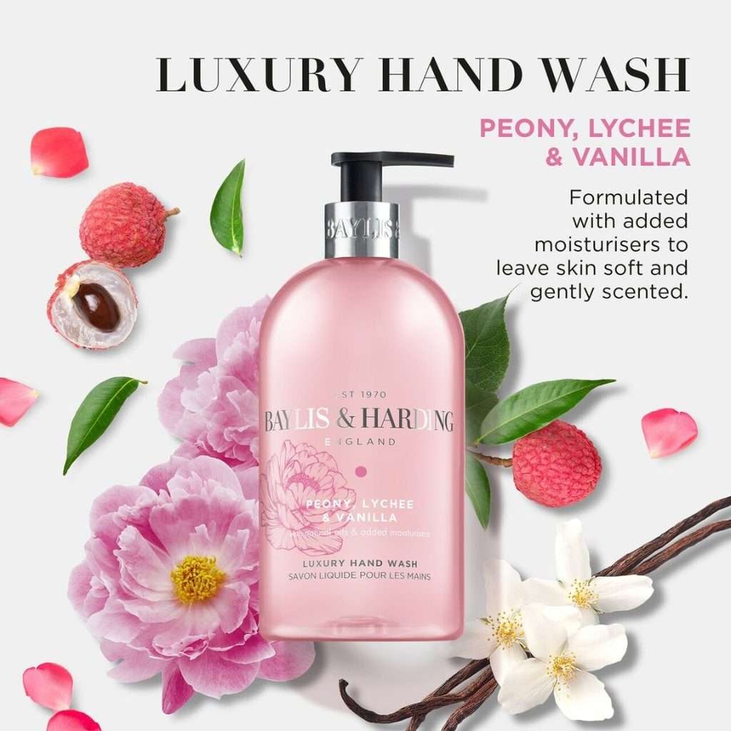 Baylis & Harding Peony, Lychee & Vanilla Hand Wash 500ml