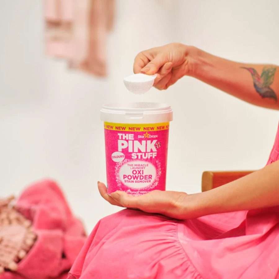 The Pink Stuff Oxi Powder Colours Stain Remover 1kg The Pink Stuff Oxi Powder Colours Stain Remover 1kg