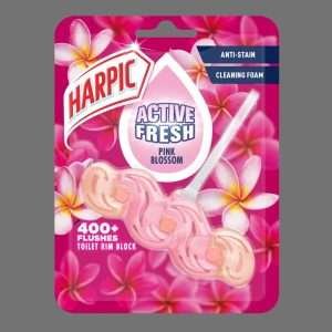 Harpic Active Fresh Pink Blossom Toilet Block 35g