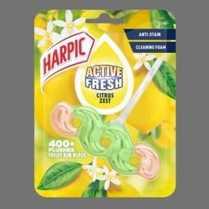 Harpic Active Fresh Citrus Toilet Rim Block 35g
