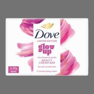 Dove Glow Up Lotus Flower & Vanilla Beauty Cream Soap Bar 2×90g 