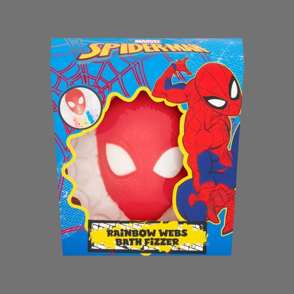 Marvel Spider-Man Rainbow Webs Bath Fizzer 150g Marvel Spider-Man Rainbow Webs Bath Fizzer 150g