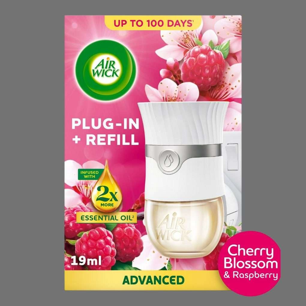 Air Wick Plug-In & Refill Kit Cherry Blossom & Raspberry 19ml