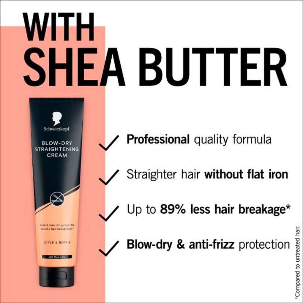 Schwarzkopf Styling & Repair Blow Dry Straightening Cream 150ml