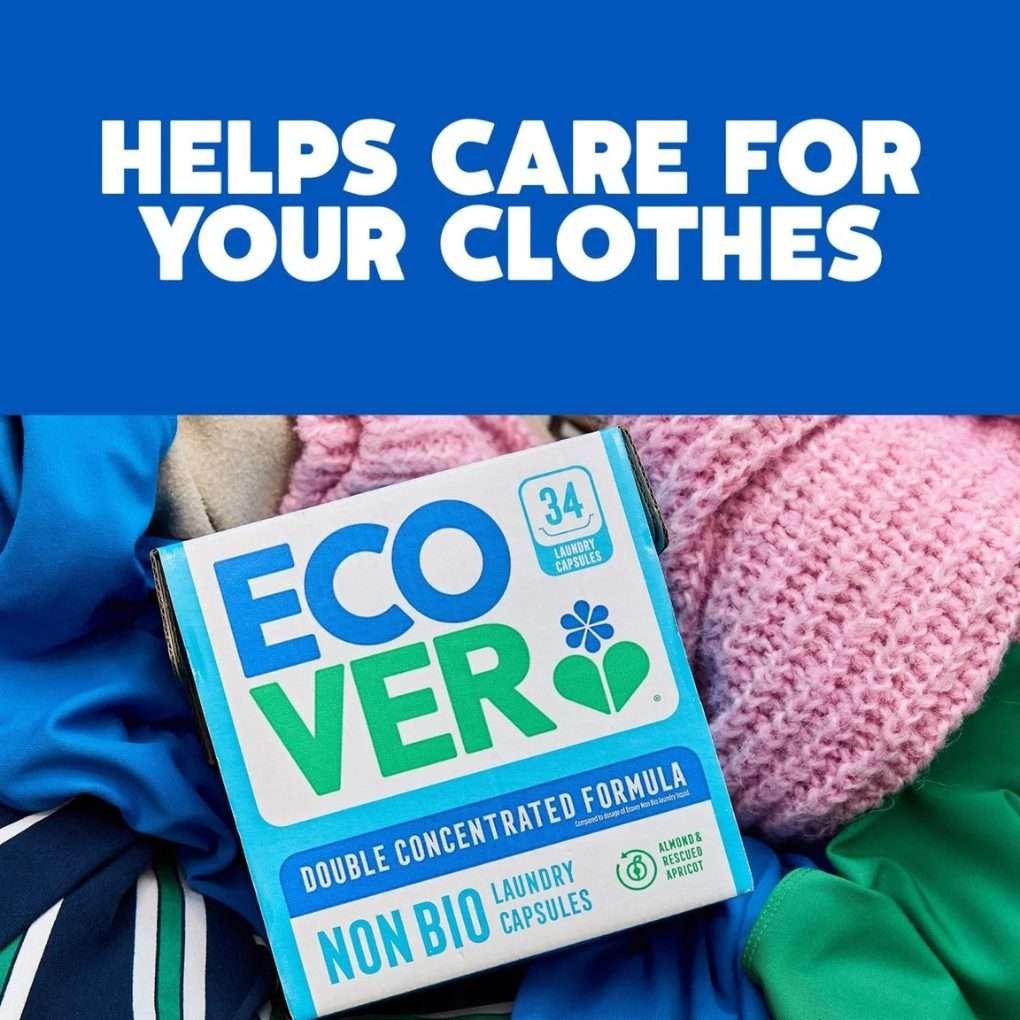 Ecover Almond & Apricot Non-Bio Laundry Capsules 18 Washes