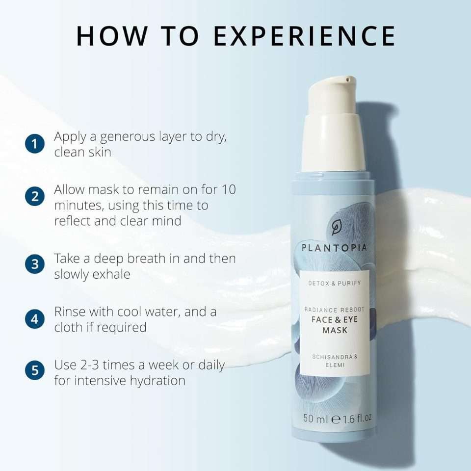 Plantopia Radiant Reboot Face & Eye Mask 50ml Plantopia Radiant Reboot Face & Eye Mask 50ml