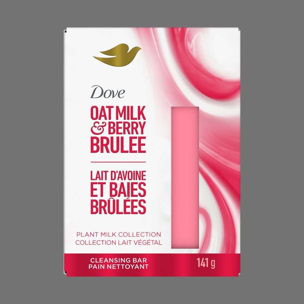 Dove Oat Milk & Berry Brûlée Beauty Cream Bar Soap 141g Dove Oat Milk & Berry Brûlée Beauty Cream Bar Soap 141g
