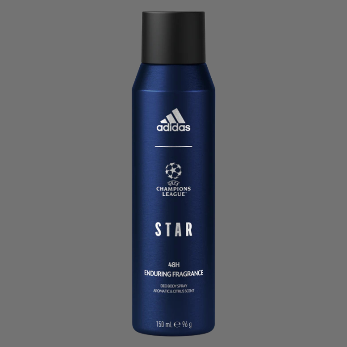 Adidas UEFA Champions League Star Deodorant Spray for Men 150ml