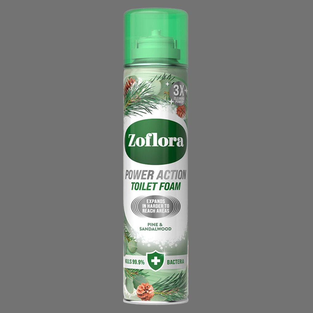 Zoflora Pine & Sandalwood Power Action Toilet Foam 300ml